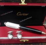 Luxury Copy Cartier Roadster Ballpoint and Cufflinks Set